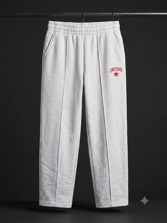 Converse Other - Converse Light Gray Sweatpants with Red Logo Star small